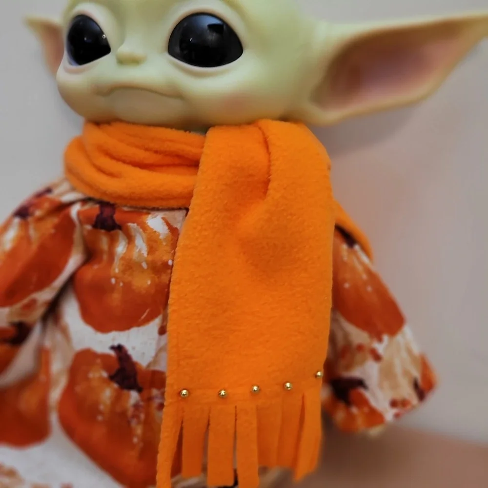 2pc. Fall Pumpkin Outfit & Scarf set for 11